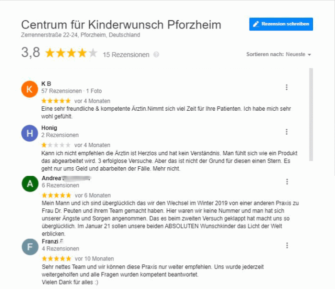 Imagen: Erfahrungen mit dem Centrum für Kinderwunsch Pforzheim